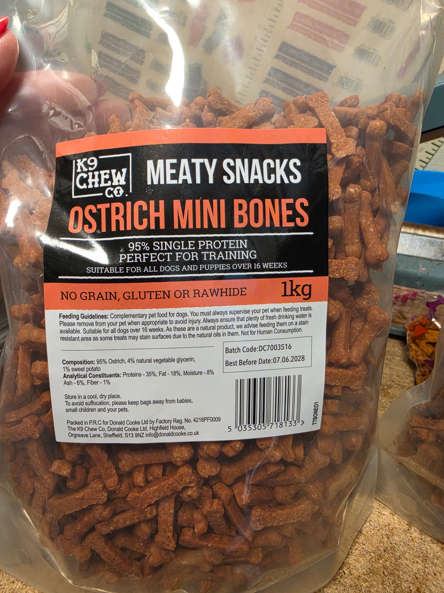 Ostrich Meaty Bones