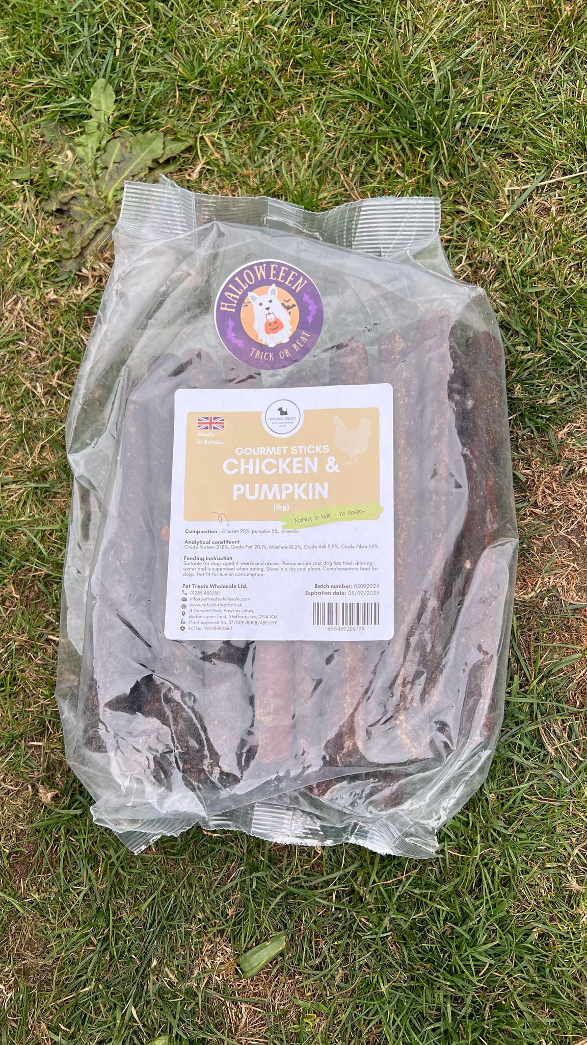 Chicken and pumpkin sausages