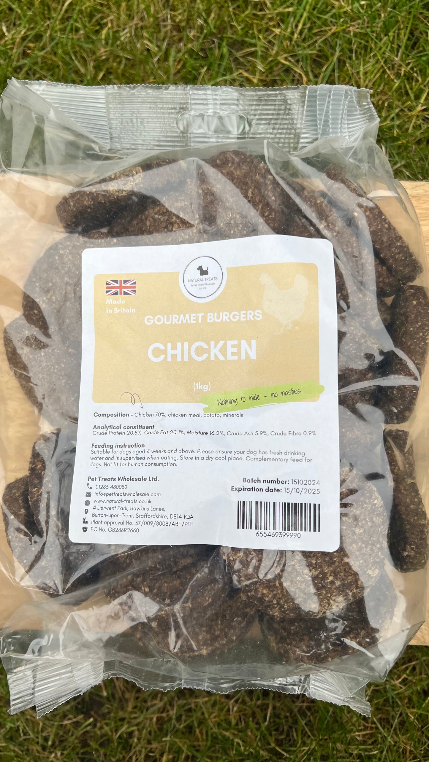 Bulk 1kg chicken burger