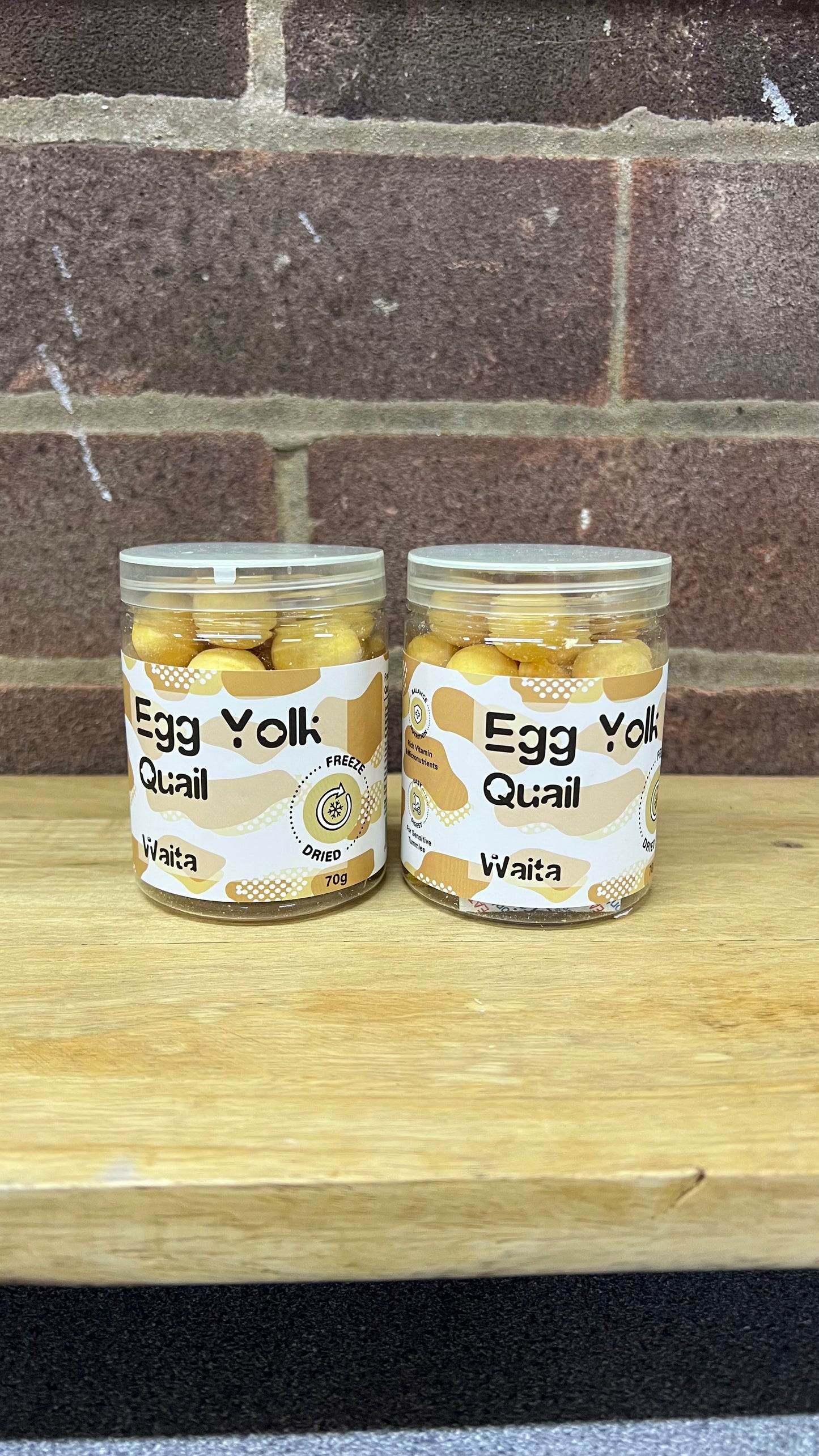 Freeze dried quail Egg yolk