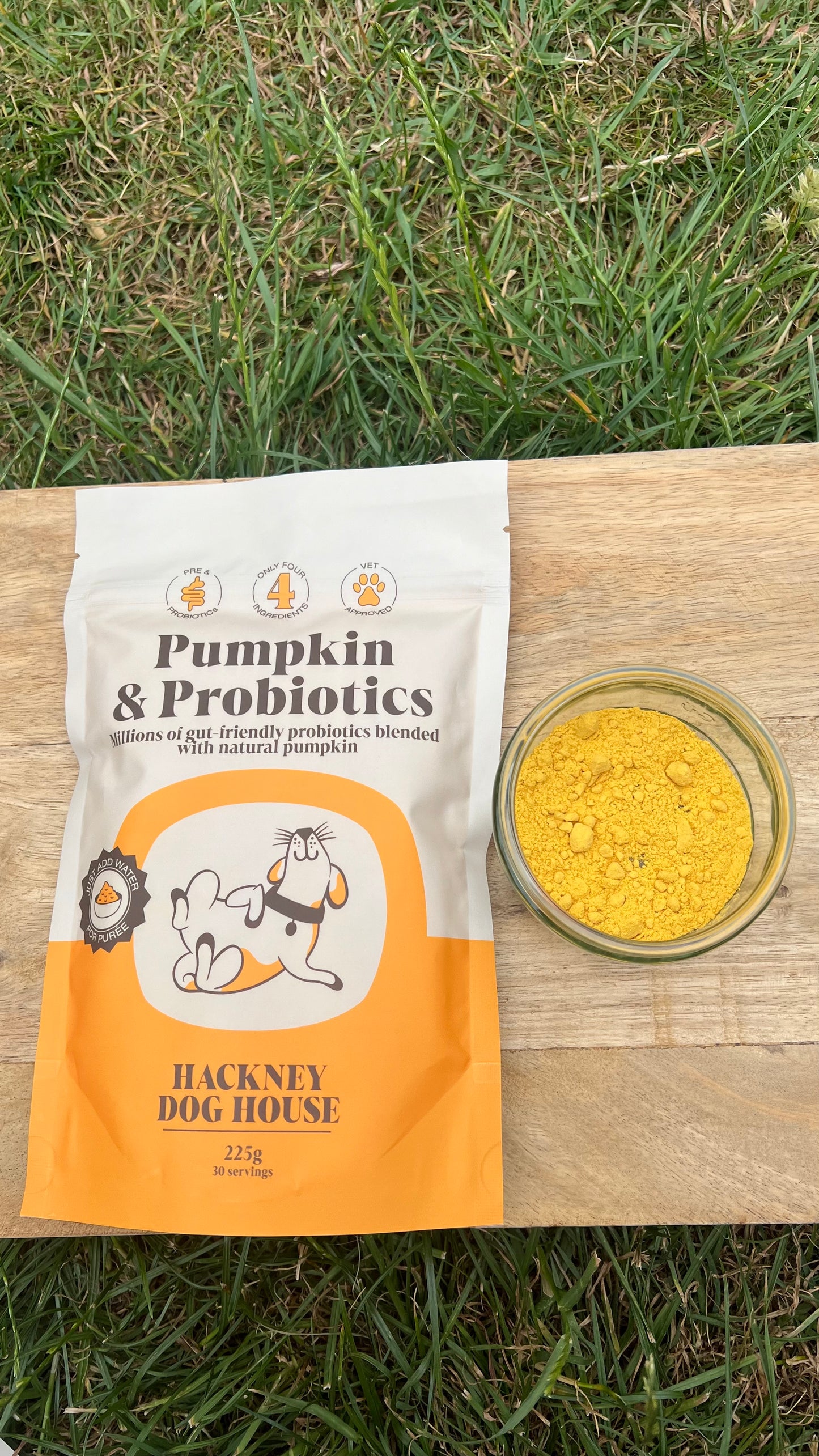 Pumpkin powder with prebiotic