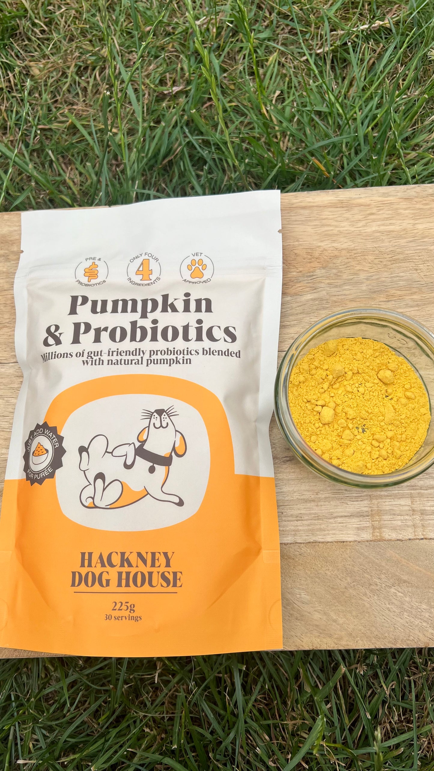 Pumpkin powder with prebiotic