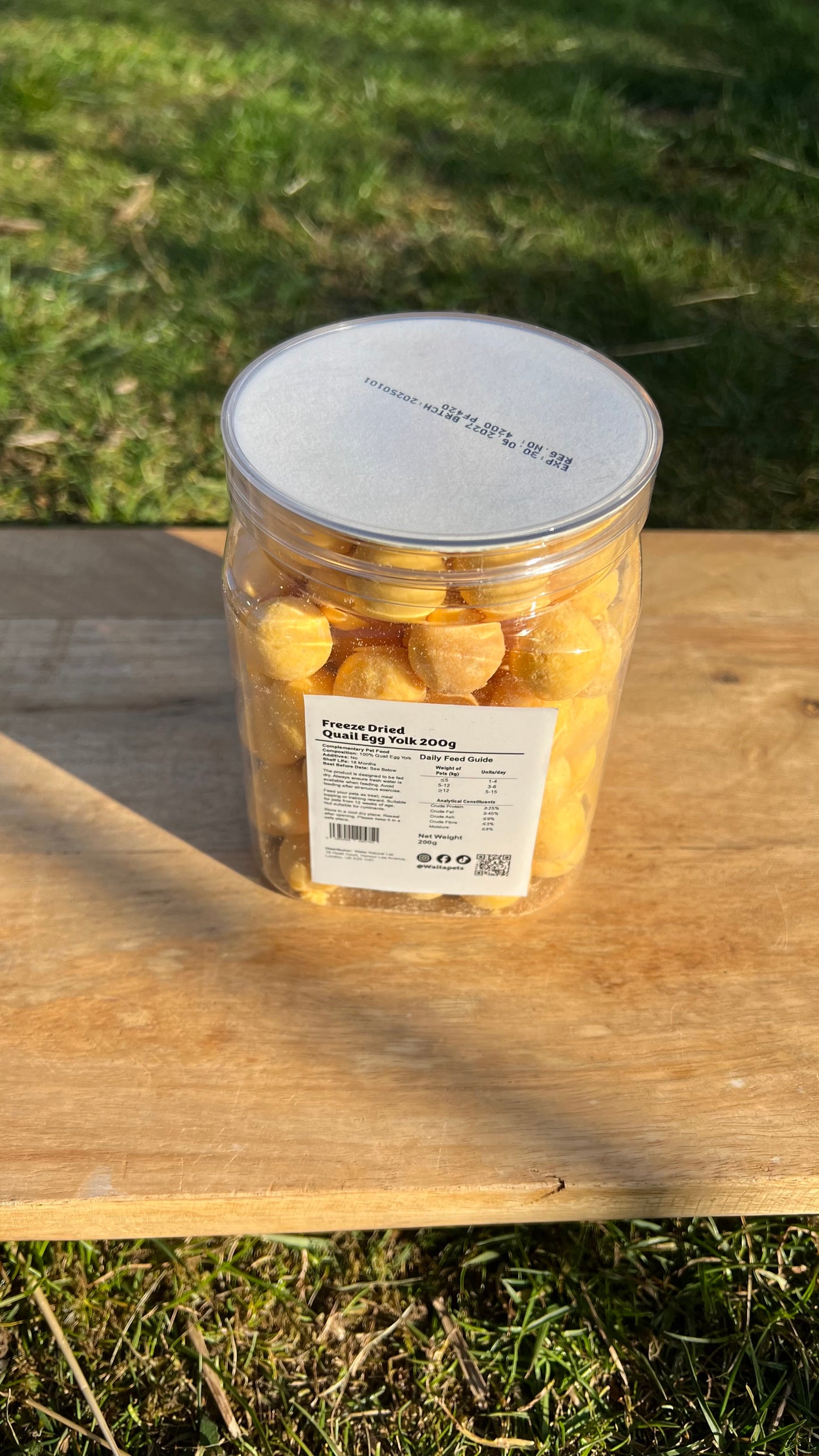 Waita Freeze dried quail Egg yolk